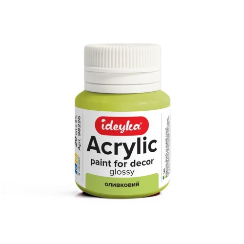 Farba akrylowa oliwkowa 20ml, Ideyka