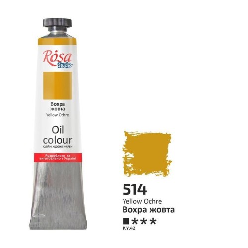 Farba olejna yellow ochre 514 45ml, Rosa