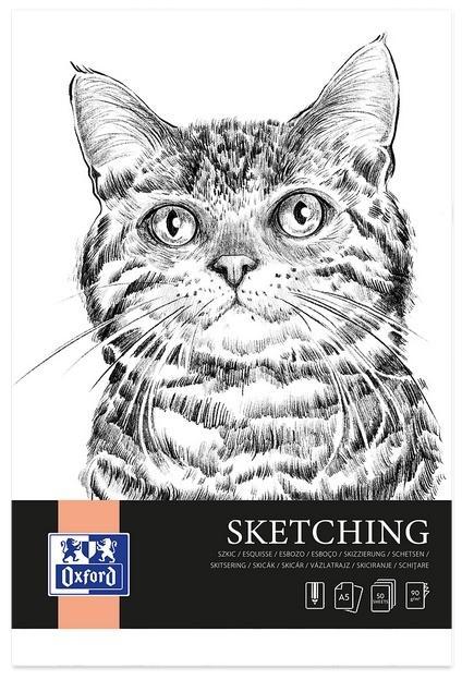 Blok artystyczny szkicownik A5/50K 90G, Oxford