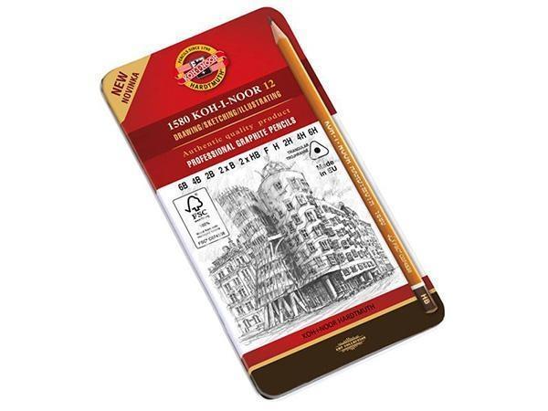 Ołówek grafitowy 1582/6B-6H 12szt, Koh-I-Noor
