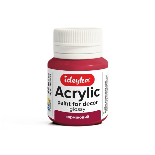 Farba akrylowa Karmin 20ml, Ideyka