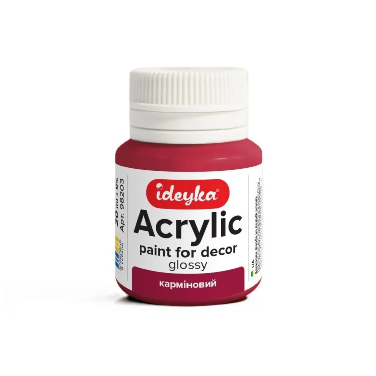 Farba akrylowa Karmin 20ml, Ideyka