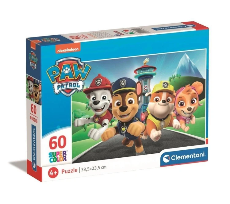 Puzzle 60 Super Kolor Paw Patrol, Clementoni