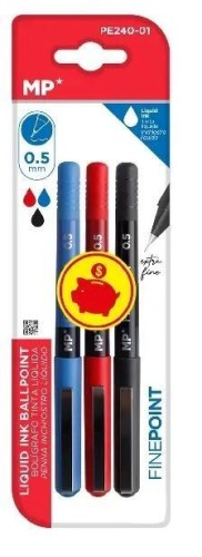 Cienkopis 0,5mm 3szt, MP Main Paper