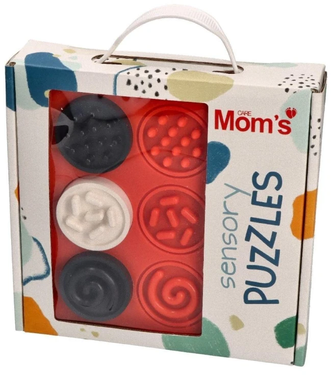 Puzzle sensoryczne kółeczka kontrastowe