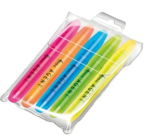Zakreślacz 5 kolorów, Alfa Pastello