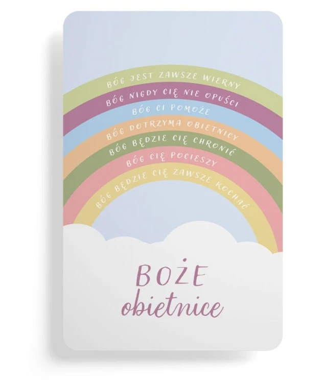 Magnes na lodówkę - Boże obietnice - tęcza, Szaron