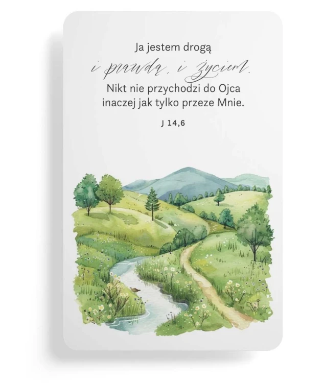 Magnes na lodówkę - Ja jestem drogą - pejzaż