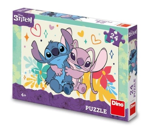 Puzzle 24 Stitch i Angel, Dino Toys