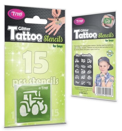 Tytoo. Szablony tatuaży - pojazdy 15szt, Dante