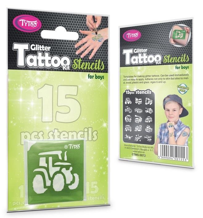 Tytoo. Szablony tatuaży - pojazdy 15szt, Dante