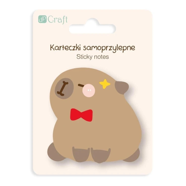 Karteczki samoprzylepne Kapibara Muszka 6,2x6cm