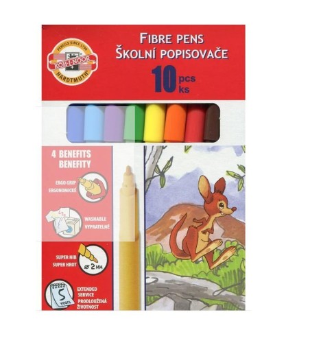 Flamastry 10 kolorów, Koh-I-Noor