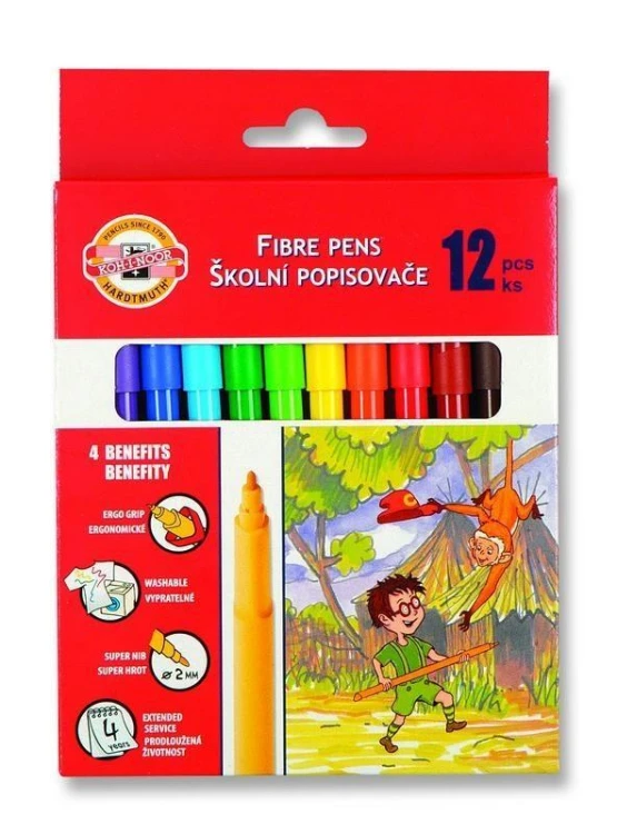 Flamastry 12 kolorów, Koh-I-Noor