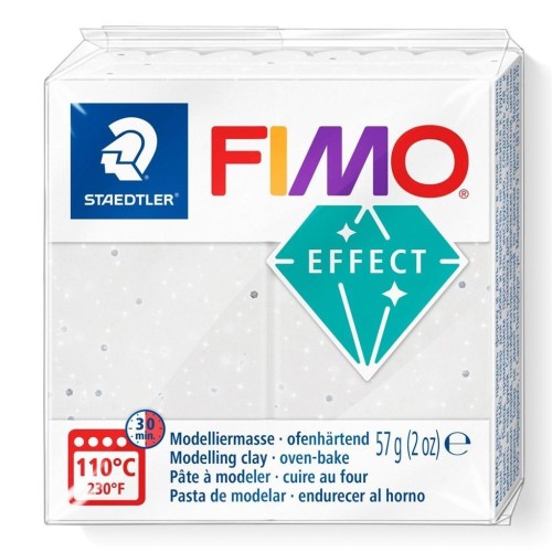 Masa termoutwardzalna Fimo 57g biały granit