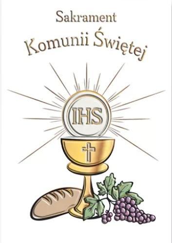 Karnet B6 Komunia. Hostia jak chleb