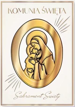 Karnet B6 Komunia. Maryjka