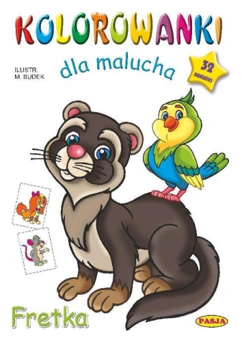 Kolorowanka dla malucha. Fretka, praca zbiorowa
