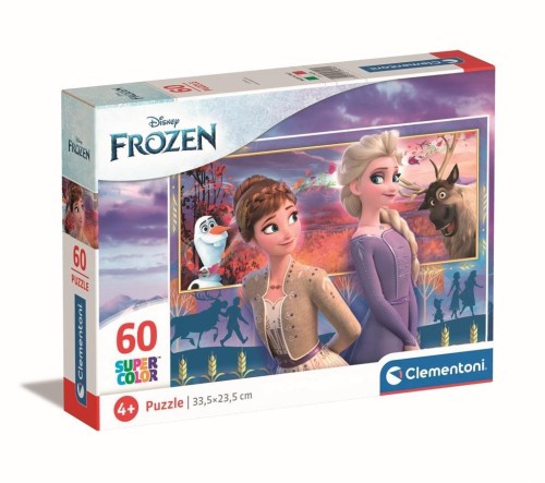 Puzzle 60 Super kolor Frozen 2, Clementoni