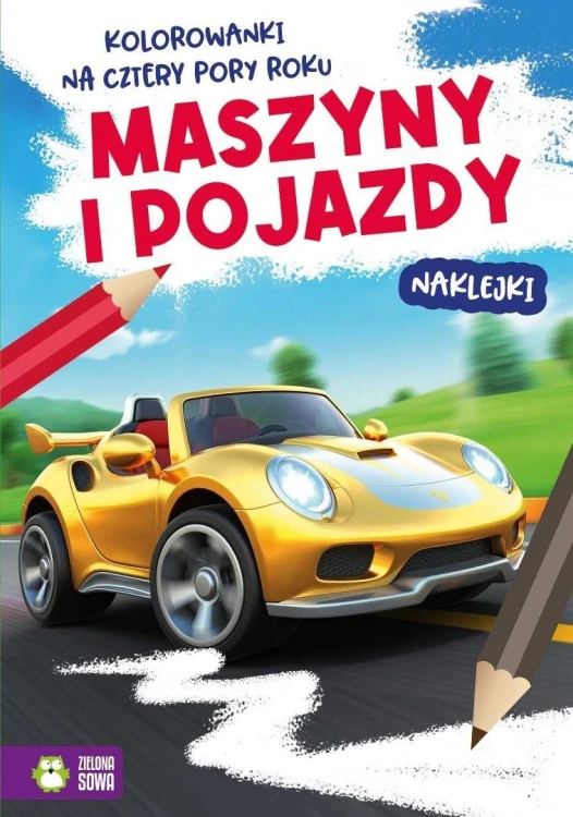 Kolorowanki na cztery pory roku. Maszyny i pojazdy
