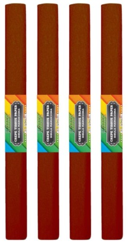 Bibuła marszczona 28 brązowa ciemna (10szt)