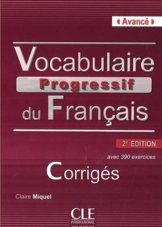 Vocabulaire progressif B2-C1 klucz odpowiedzi