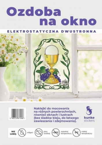 Ozdoba na okno elektrostatyczna Boże Ciało, Kunke