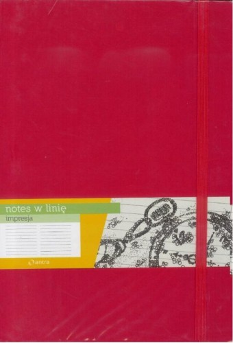 Notes B5 Linia Impresja Czerwony ANTRA, Antra