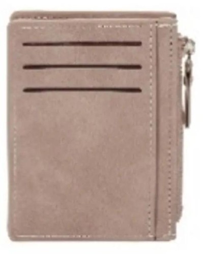 Portfel na karty z suwakiem szary