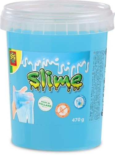 Slime niebieski brokat 470g, SES
