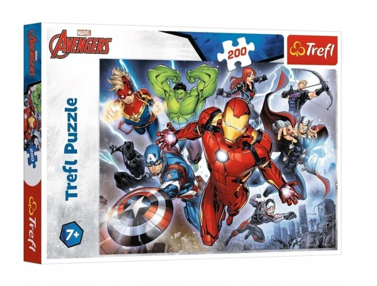 Puzzle 200 Waleczni Avengersi TREFL, Trefl