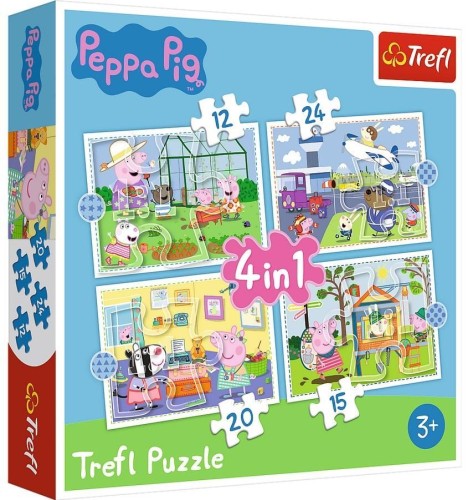 Puzzle 4w1 Wspomnienia z wakacji TREFL, Trefl