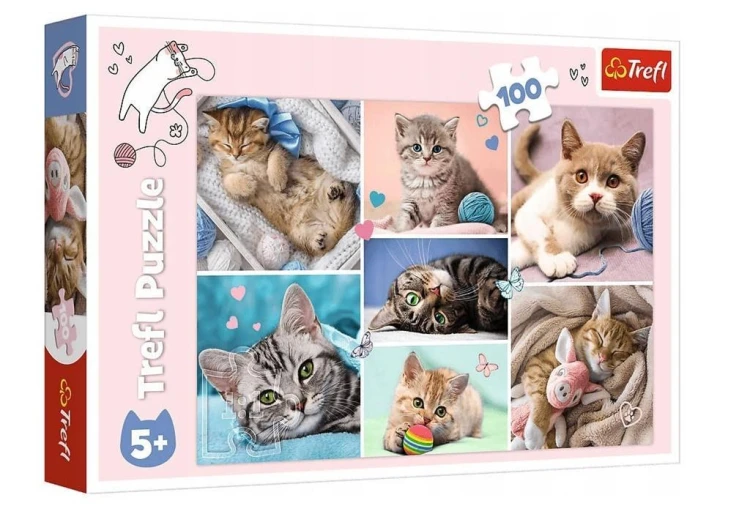 Puzzle 100 W kocim świecie TREFL, Trefl