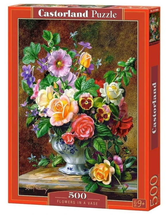 Puzzle 500 Kwiaty w wazonie CASTOR, Castorland