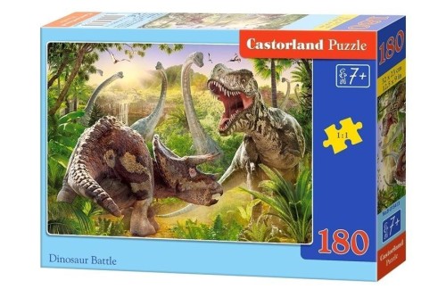 Puzzle 180 Dinosaur Battle CASTOR, Castorland