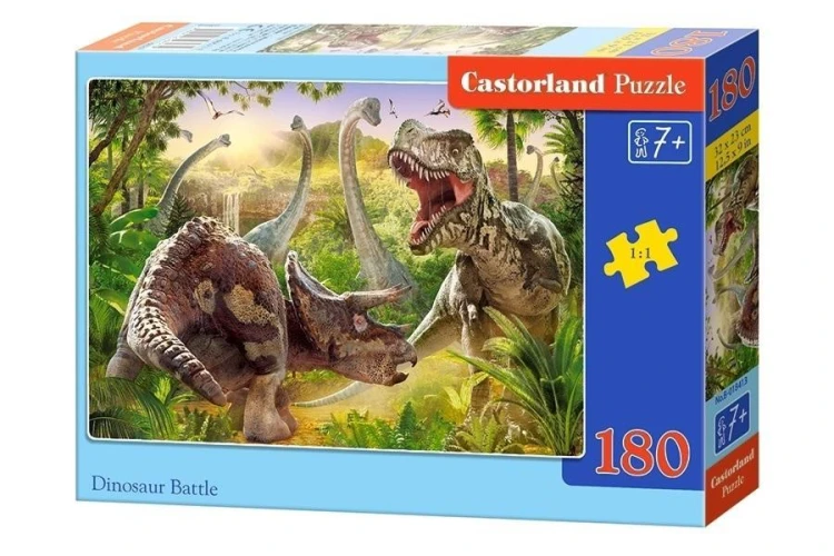 Puzzle 180 Dinosaur Battle CASTOR, Castorland