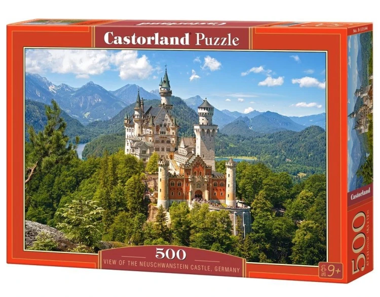 Puzzle 500 Zamek Neuschwanstein CASTOR, Castorland