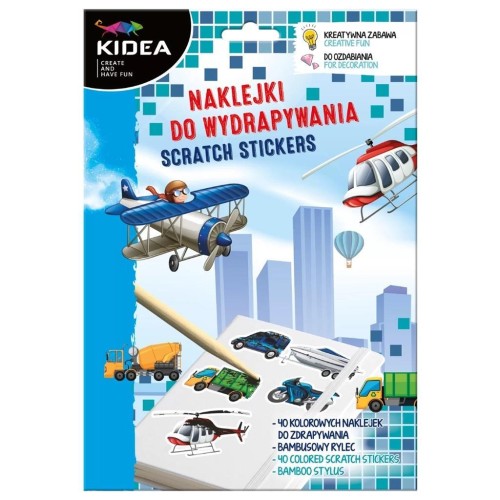 Naklejki do wydrapywania Pojazdy KIDEA, DERFORM
