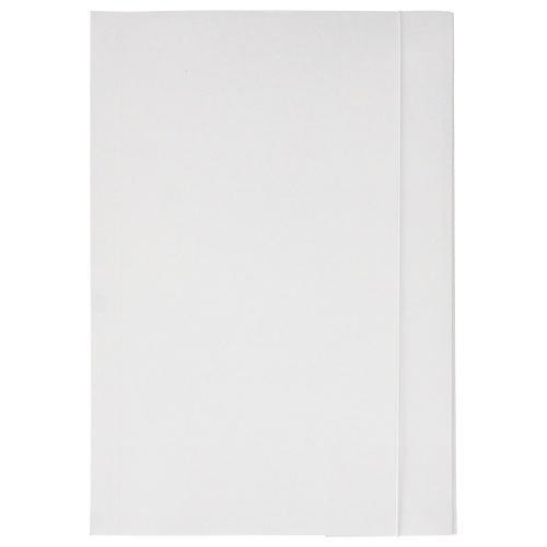 Teczka z gumką A4 papierowa biała, STARPAK