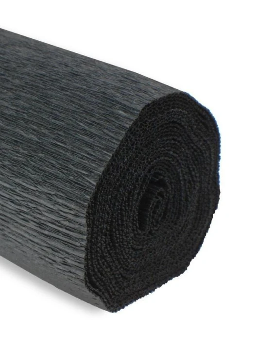 Krepina 50x250cm 180g czarna, Alfa Pastello