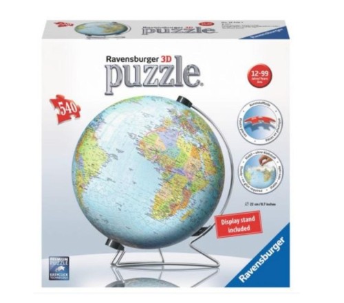 Puzzle 3D Globus 540 elementów, Ravensburger