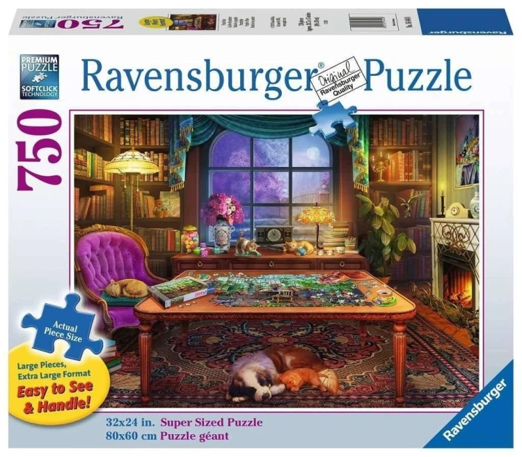 Puzzle 750 Pokój do układania puzzli, Ravensburger