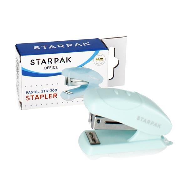 Zszywacz mini STK-300 pastel niebieski, STARPAK