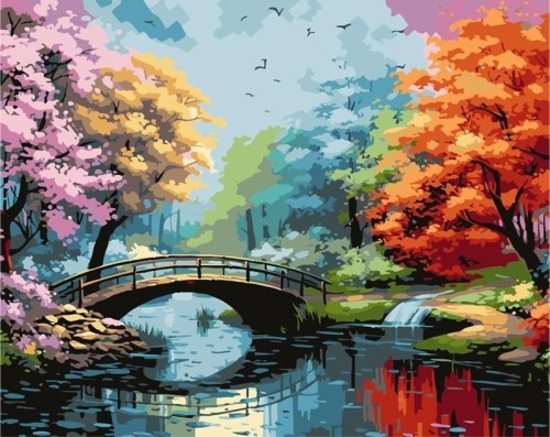 Malowanie po numerach 40x50 Most, Koh-I-Noor