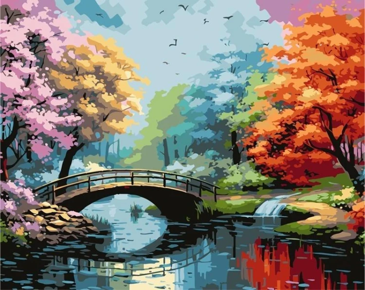 Malowanie po numerach 40x50 Most, Koh-I-Noor