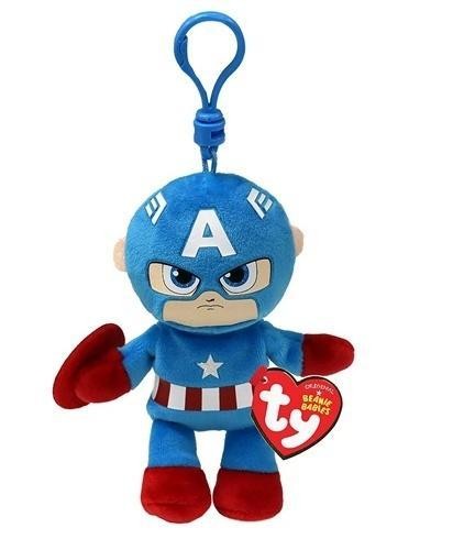 Beanie Babies Marvel - Capitan America 8,5 cm, TY