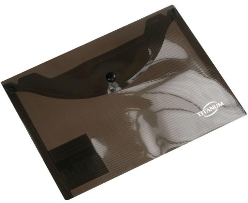 Teczka kopertowa A5 transparentna dymna, Titanum