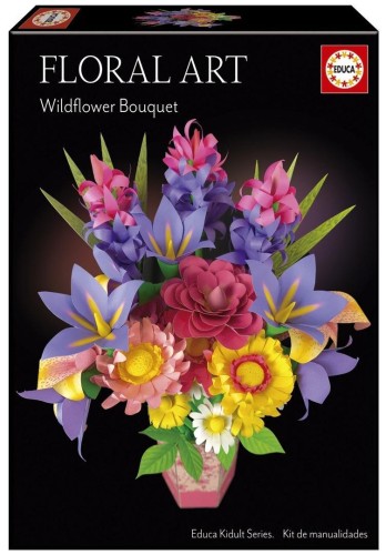 Sztuka kwiatowa - Bukiet kwiatów polnych, Educa
