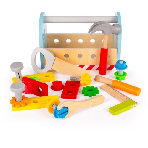 Skrzynka z narzedziami drewniana Montessori, Lena
