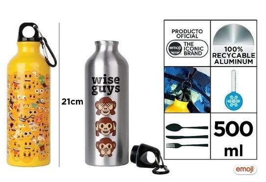 Butelka metalowa Emoji 500ml, MP Main Paper